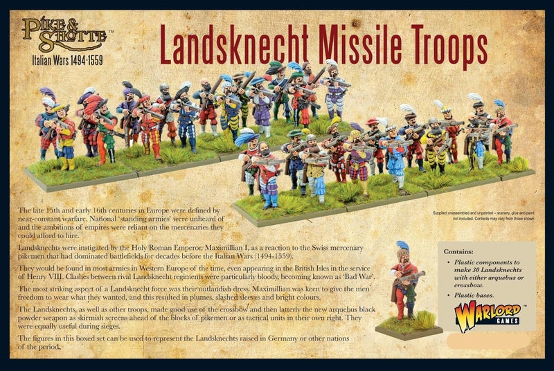 Warlord Games, Pike and Shotthe - Landsknecht missile troops, Wargaming Miniatures Ã‰ - Image 5